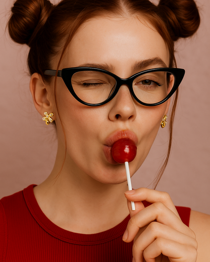 Golden Bow Heart Stud Earrings