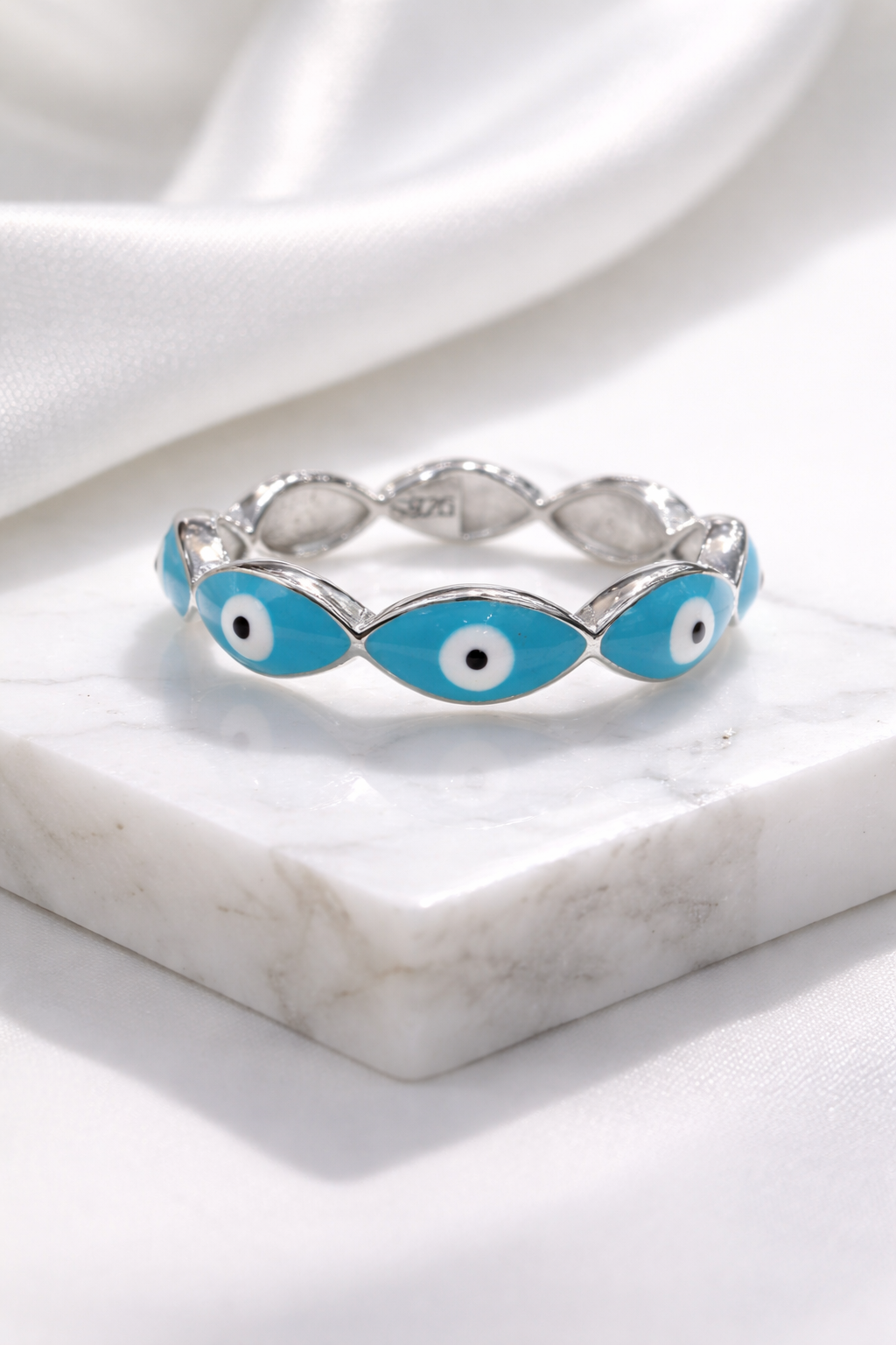 Nazra Eye Band Ring | 925 Sterling Silver