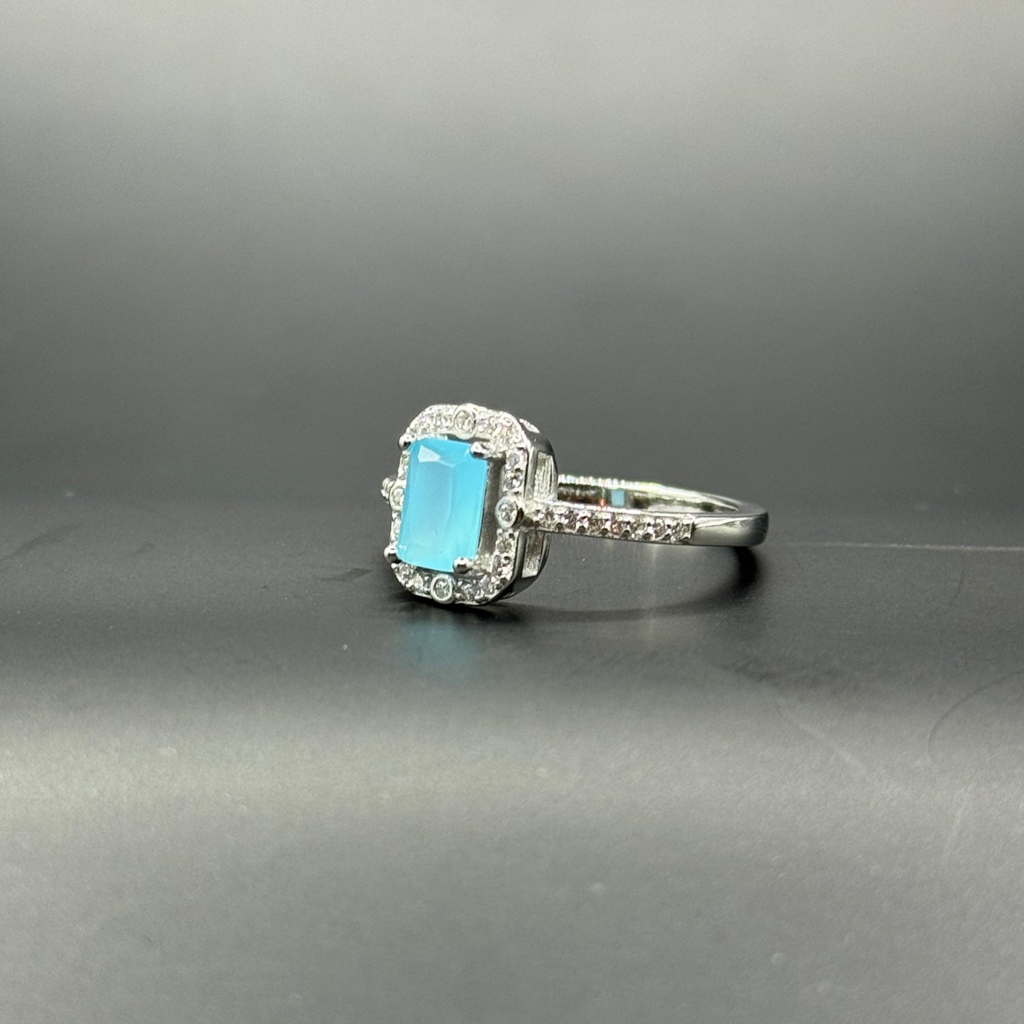 Aqua Ripple Ring