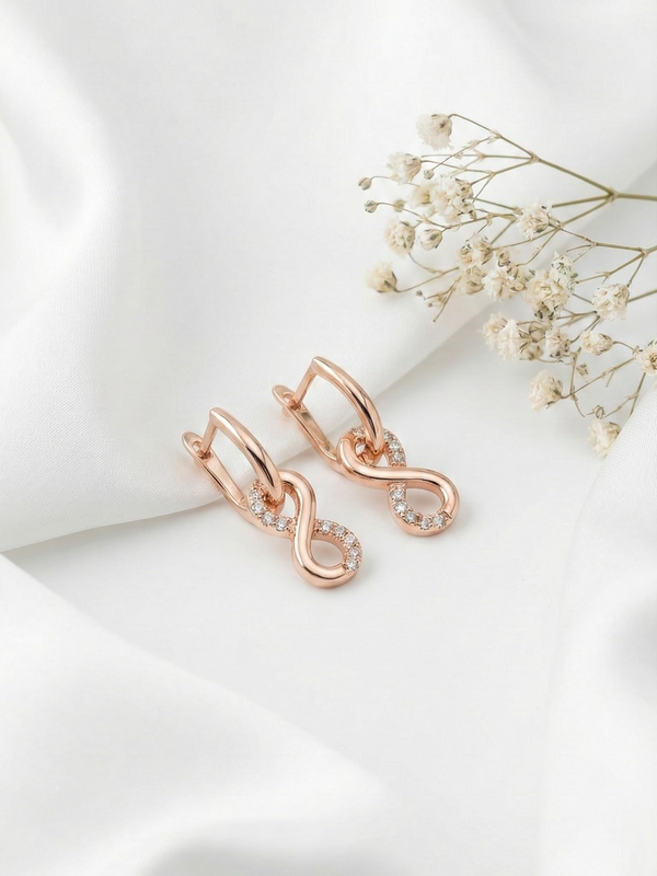 Élan Infinity Drop Earrings | 925 Sterling Silver