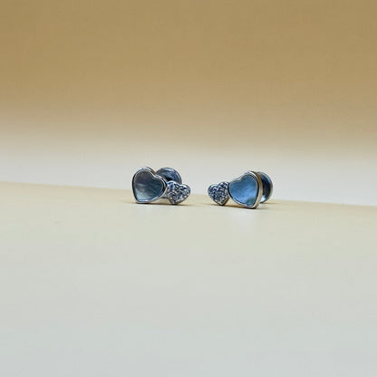 Linked Hearts Studs Earrings