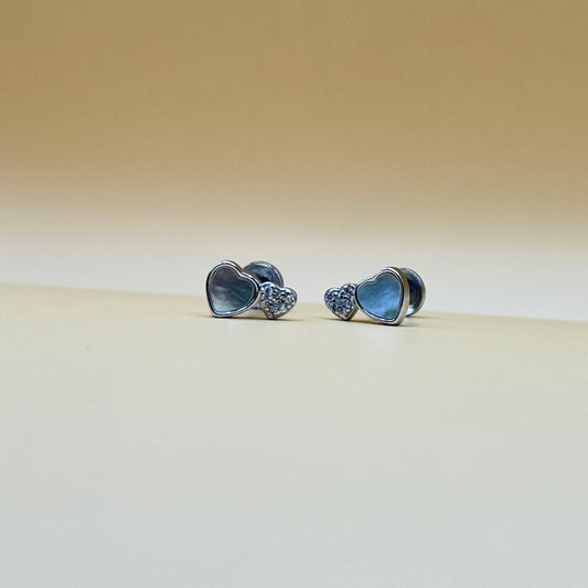 Linked Hearts Studs Earrings