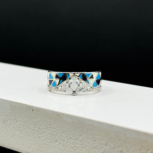 Pear & Prism Ring