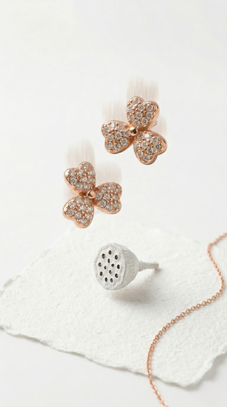 Velisse Pavé Bloom Studs | 925 Sterling Silver
