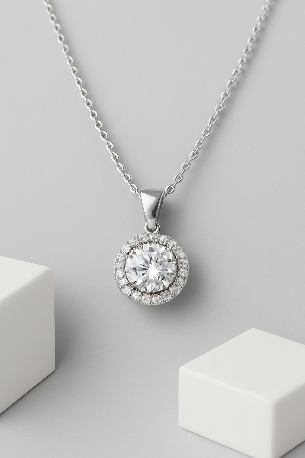 Lumière Frosted Halo Set | 925 Sterling Silver