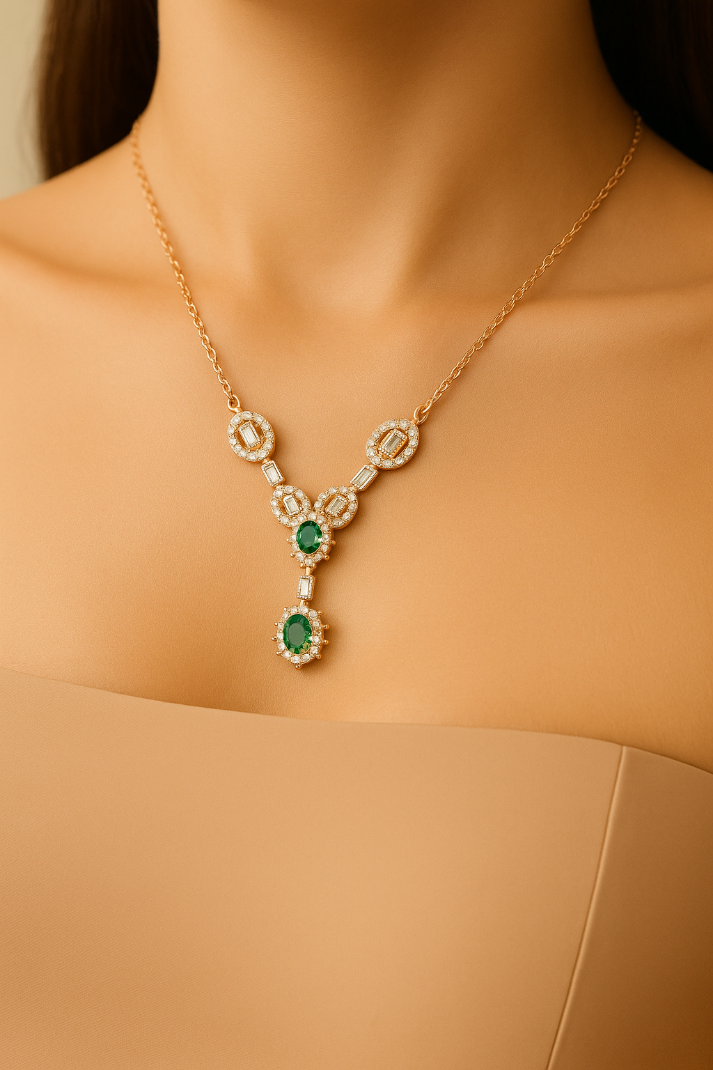 Emerald Aurelia Royale Set | 925 Sterling Silver