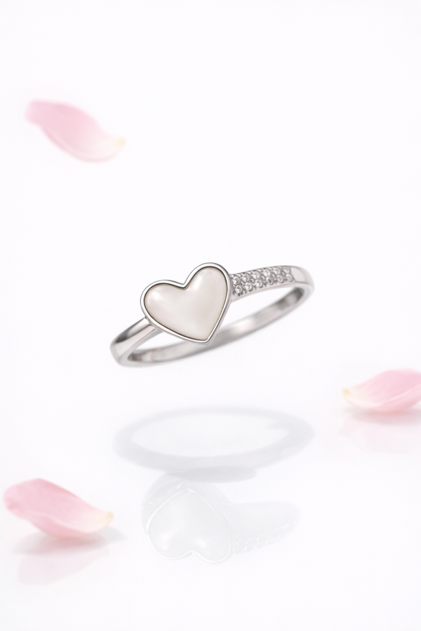 Luna Heart Ring | 925 Sterling Silver