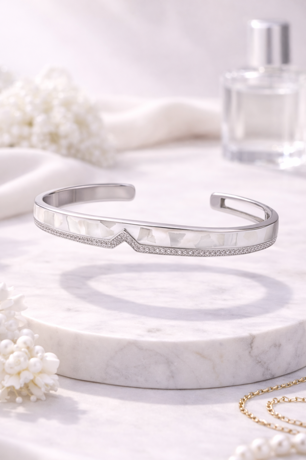 Vera Chevron Cuff Bracelet | 925 Sterling Silver