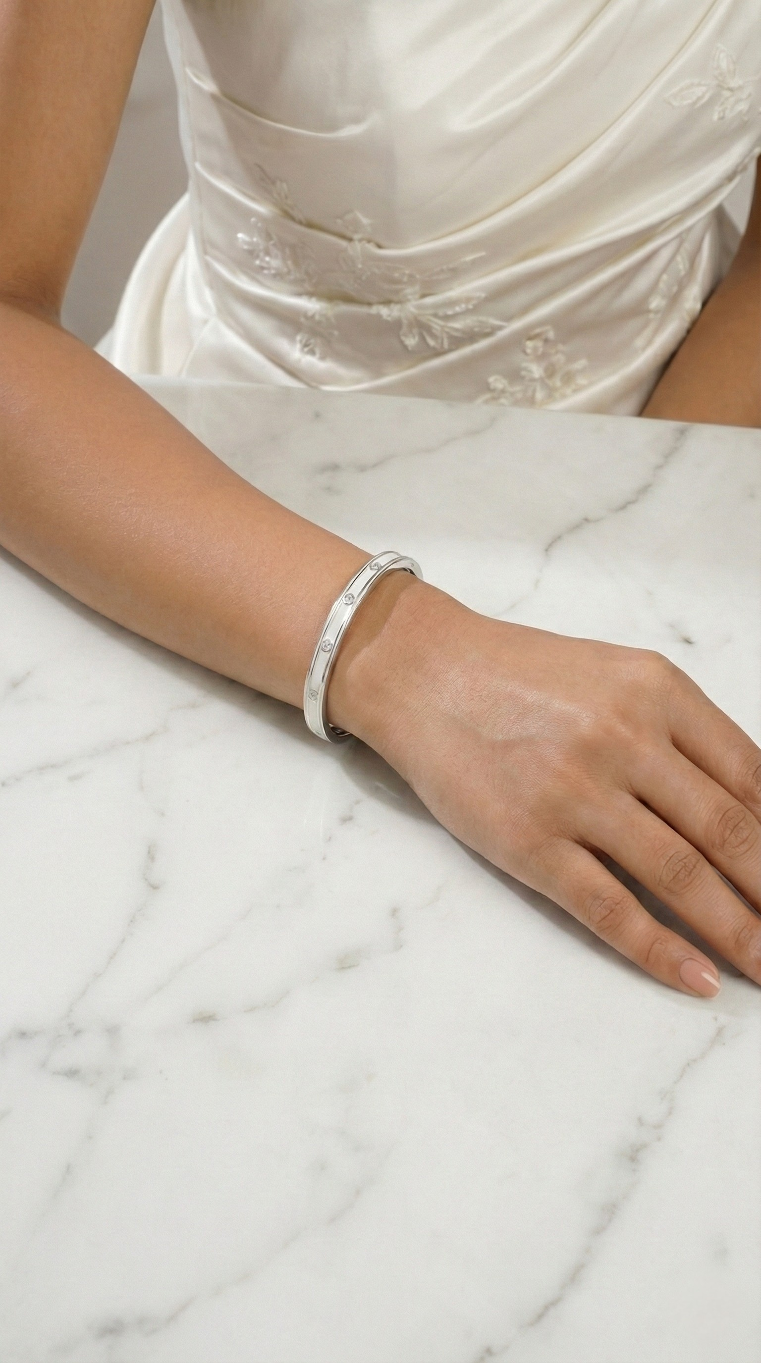 Alba Cuff Kada Bracelet | 925 Sterling Silver