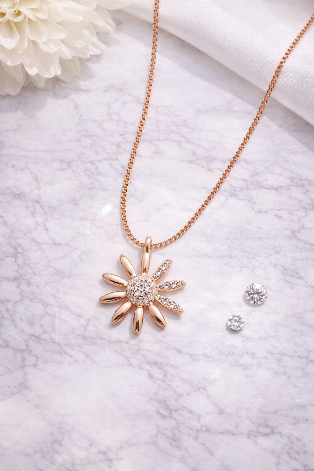 Floraé Bloom Pendant Necklace | 925 Sterling Silver