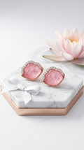Rosé Tide Stud Earrings | 925 Sterling Silver