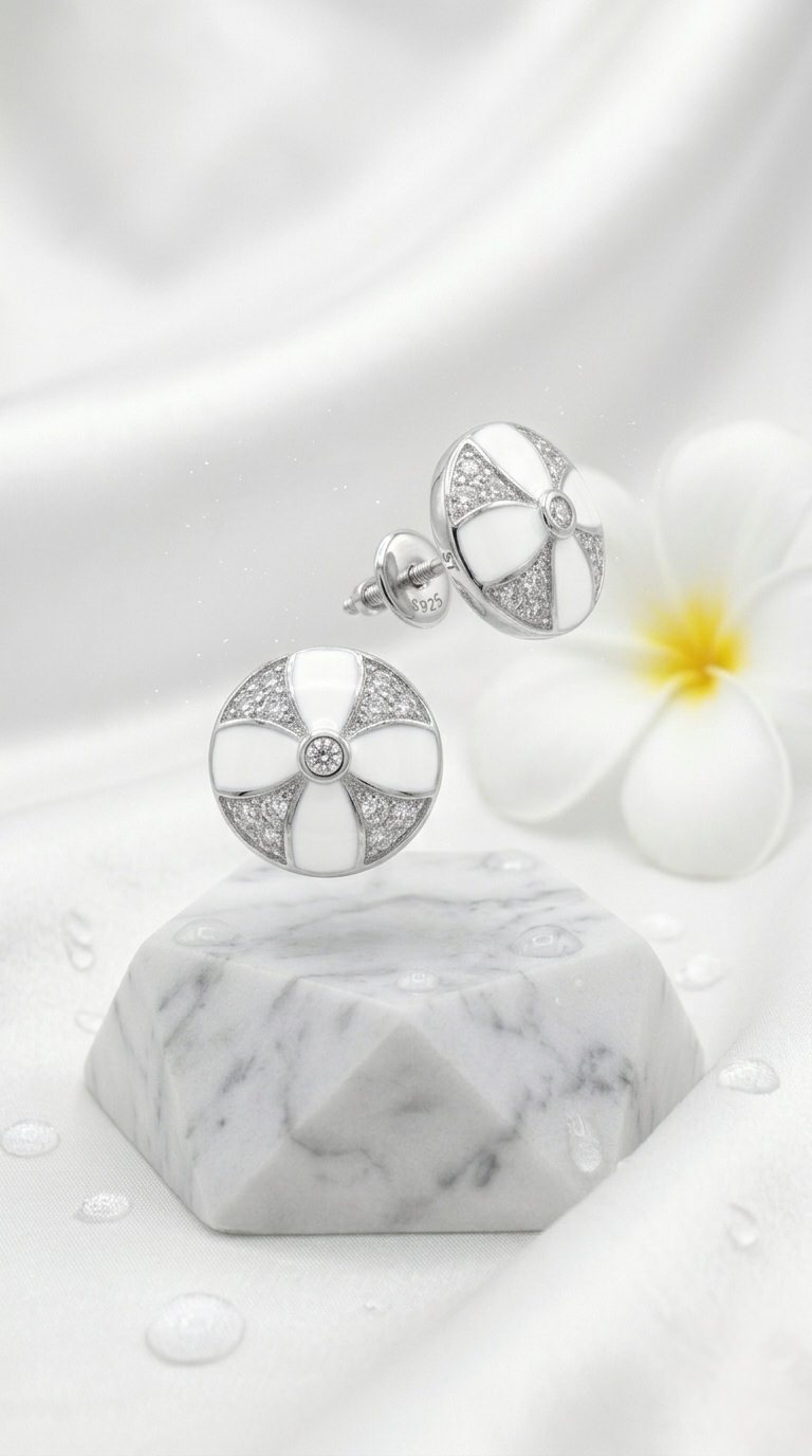 Velora Orbit Studs | 925 Sterling Silver