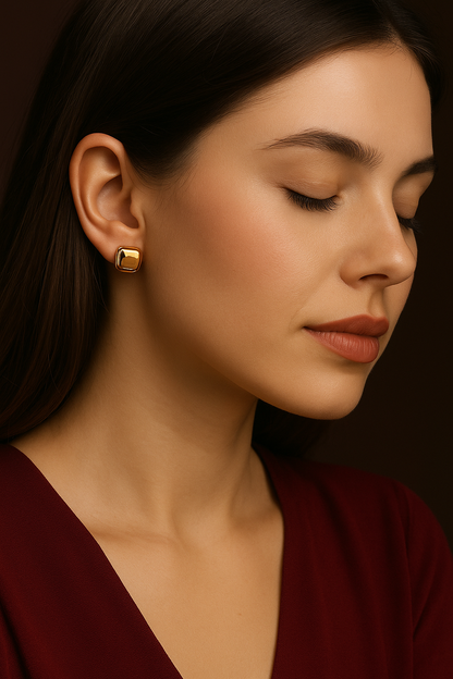 Verve Cushion Hoops - Demi Fine | Sterling Silver