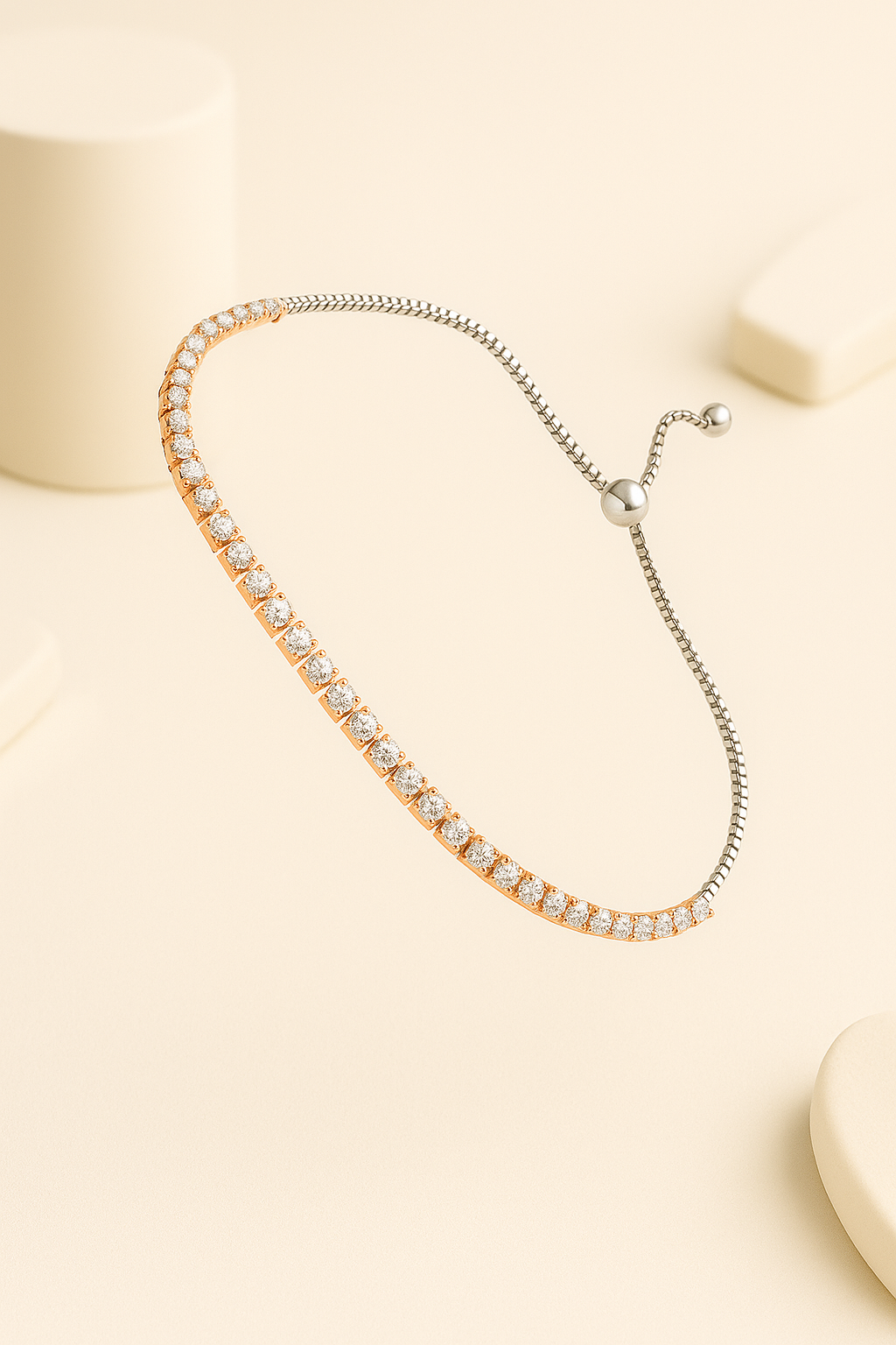 Luminique Slider Tennis Bracelet | 925 Sterling Silver