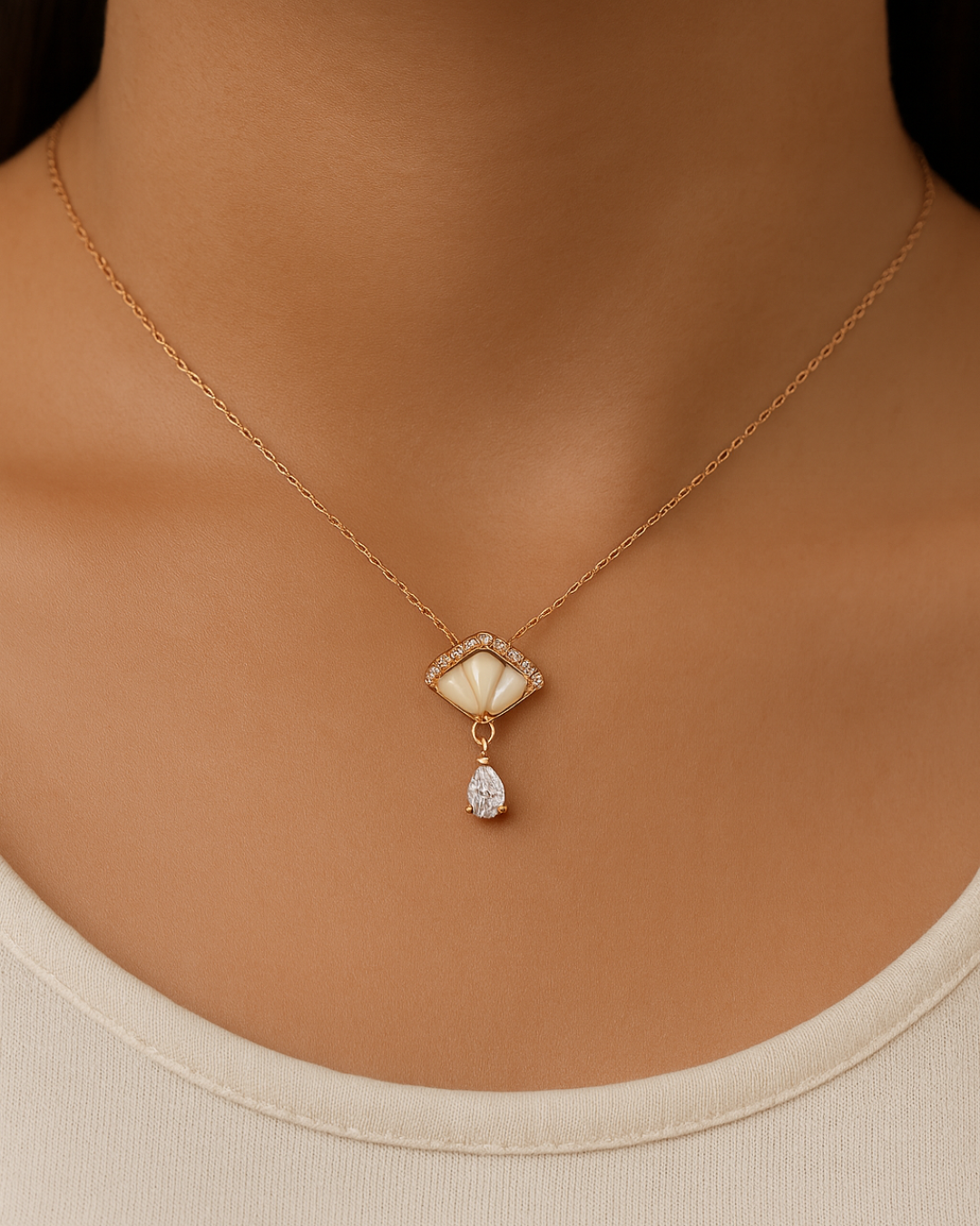 Aurelia Shell Necklace Sterling Silver