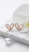 Amélie Heart Studs | 925 Sterling Silver
