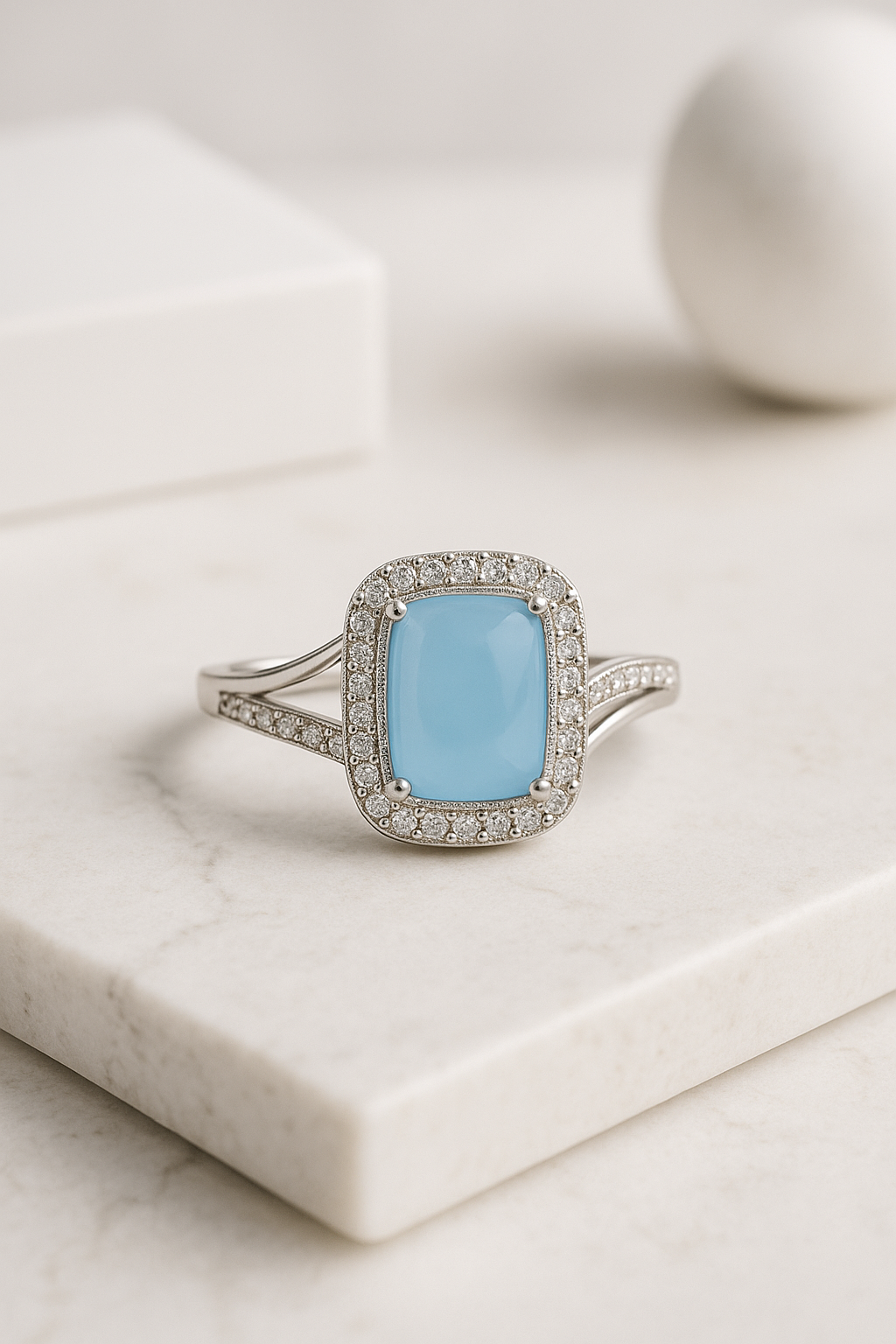 Azure Glow Ring | 925 Sterling Silver