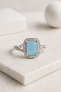Azure Glow Ring | 925 Sterling Silver