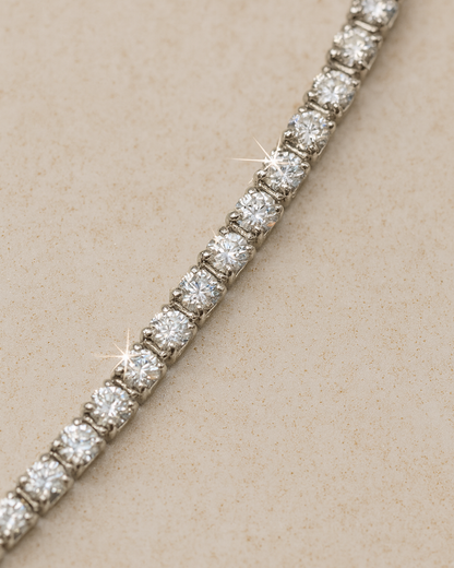 The Classic Tennis Bracelet Adjustable Sterling Silver