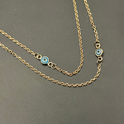 Evil Eye Layered Necklace