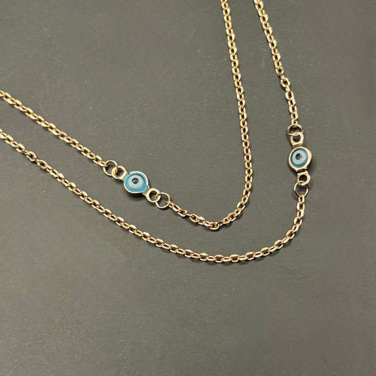 Evil Eye Layered Necklace