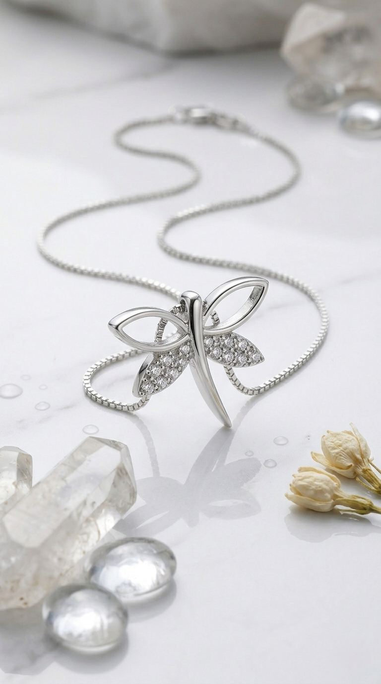 Elowen Dragonfly Pendant | 925 Sterling Silver