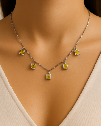 Peridot Purity Necklace Sterling Silver