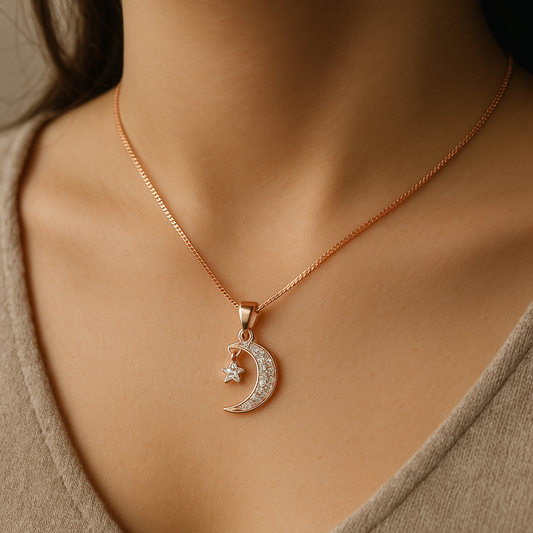 Stellar Moon & Star Necklace