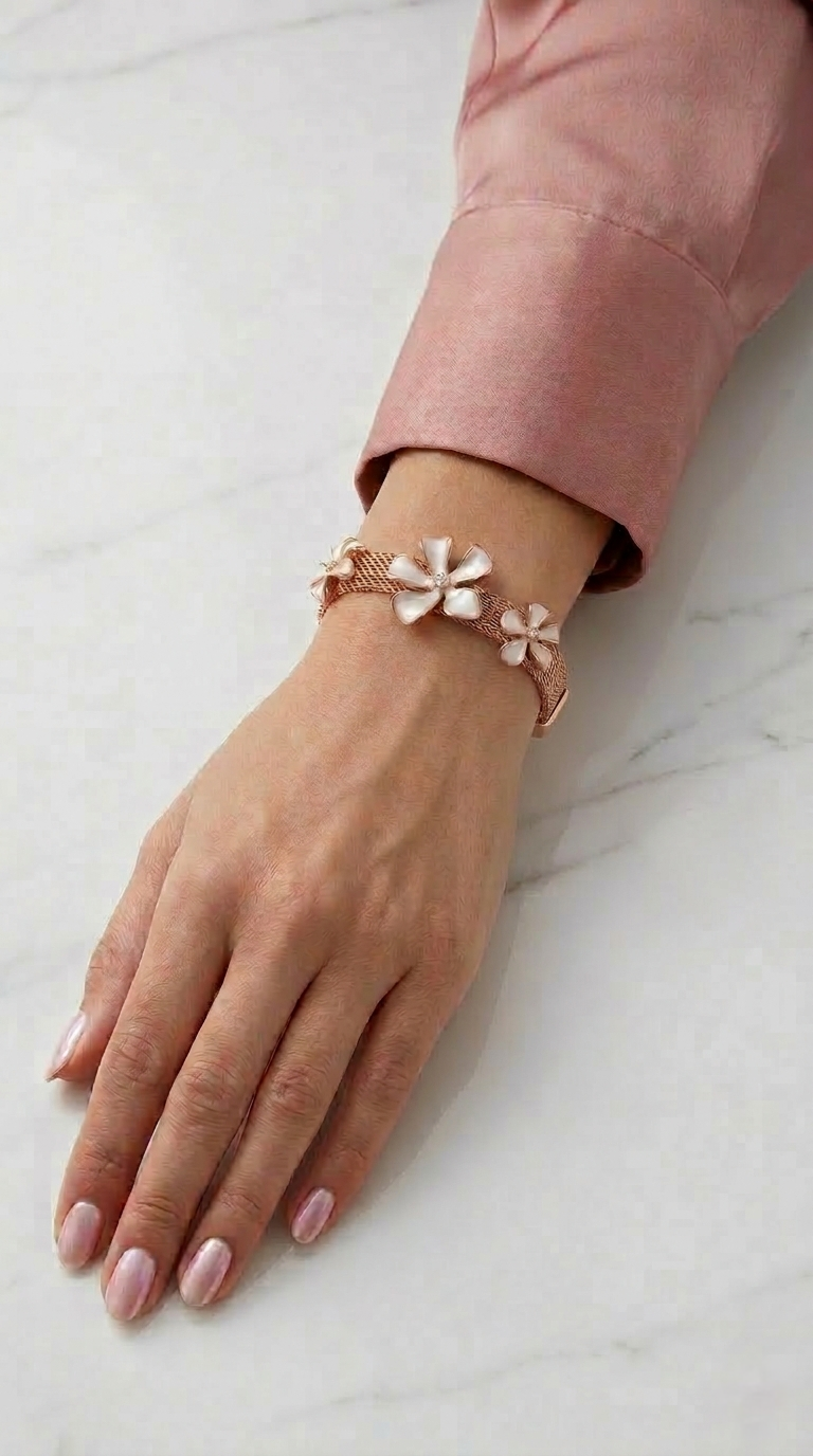 Florette Mesh Bracelet | 925 Sterling Silver