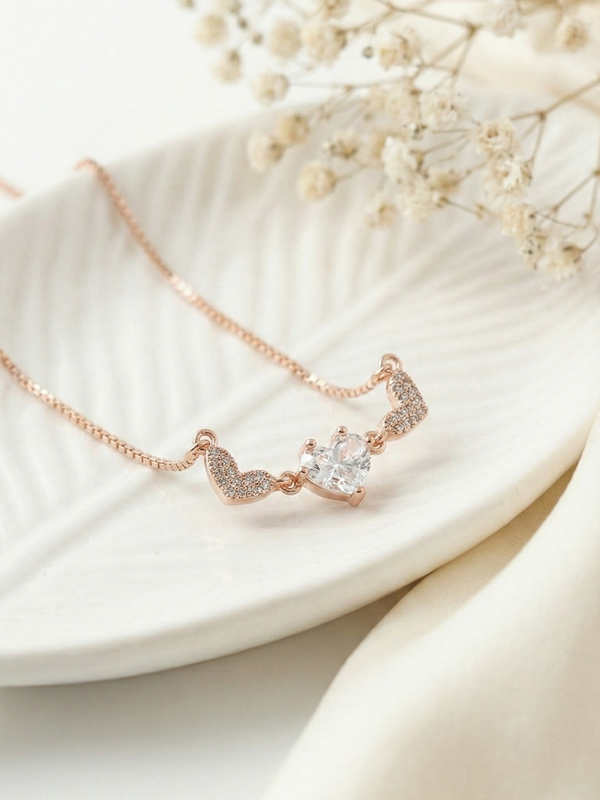 Tria Amour Necklace | 925 Sterling Silver