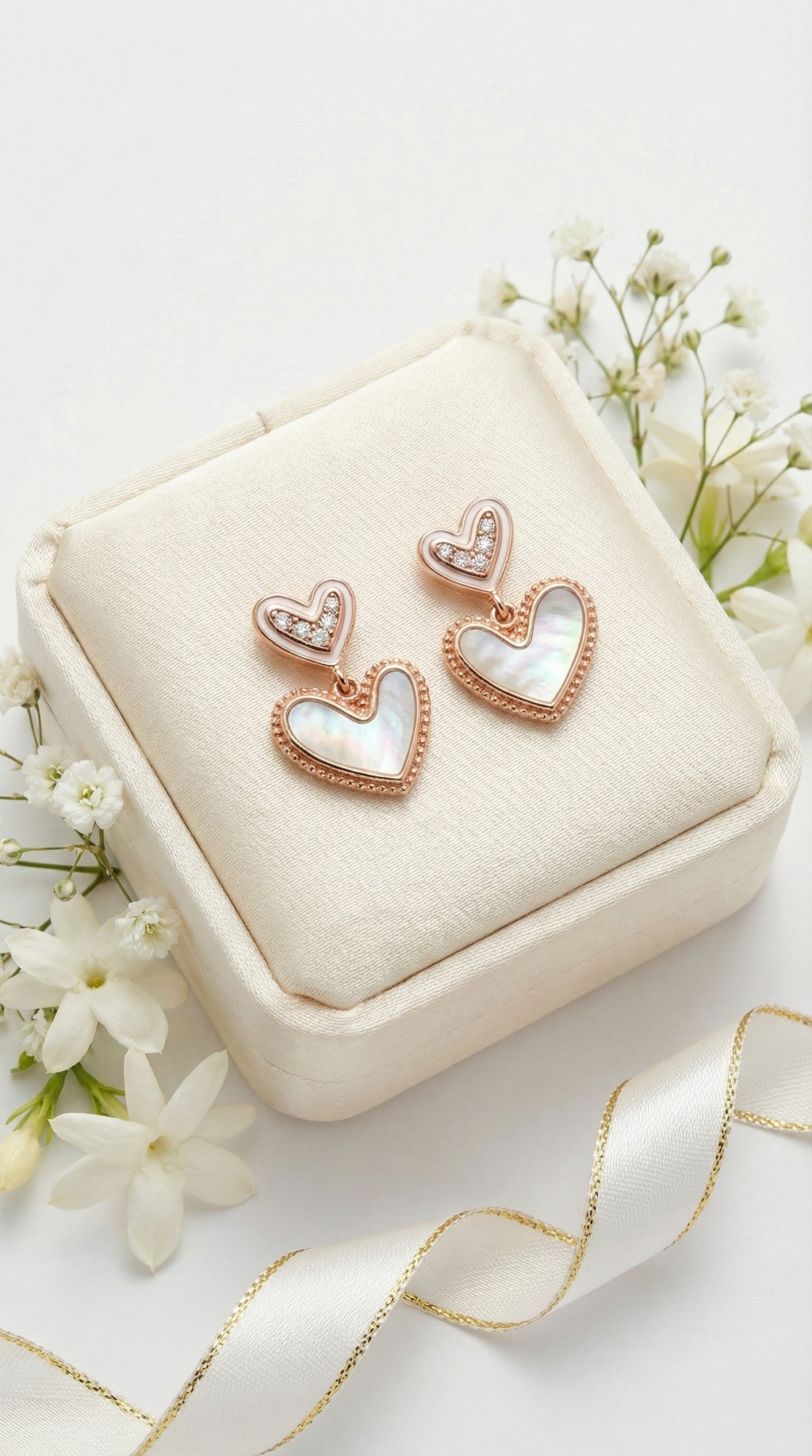 Amore Duet Stud Earrings | 925 Sterling Silver