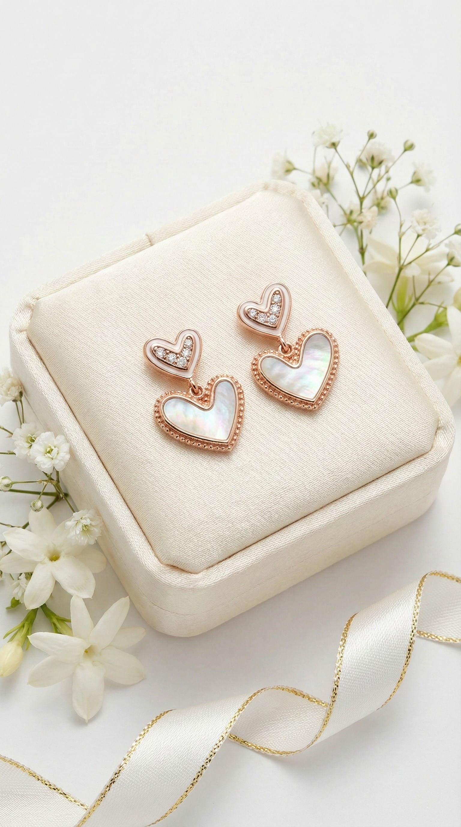 Amore Duet Stud Earrings | 925 Sterling Silver