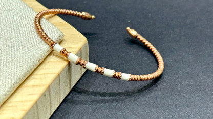 Coiled Enamel Cuff Kada