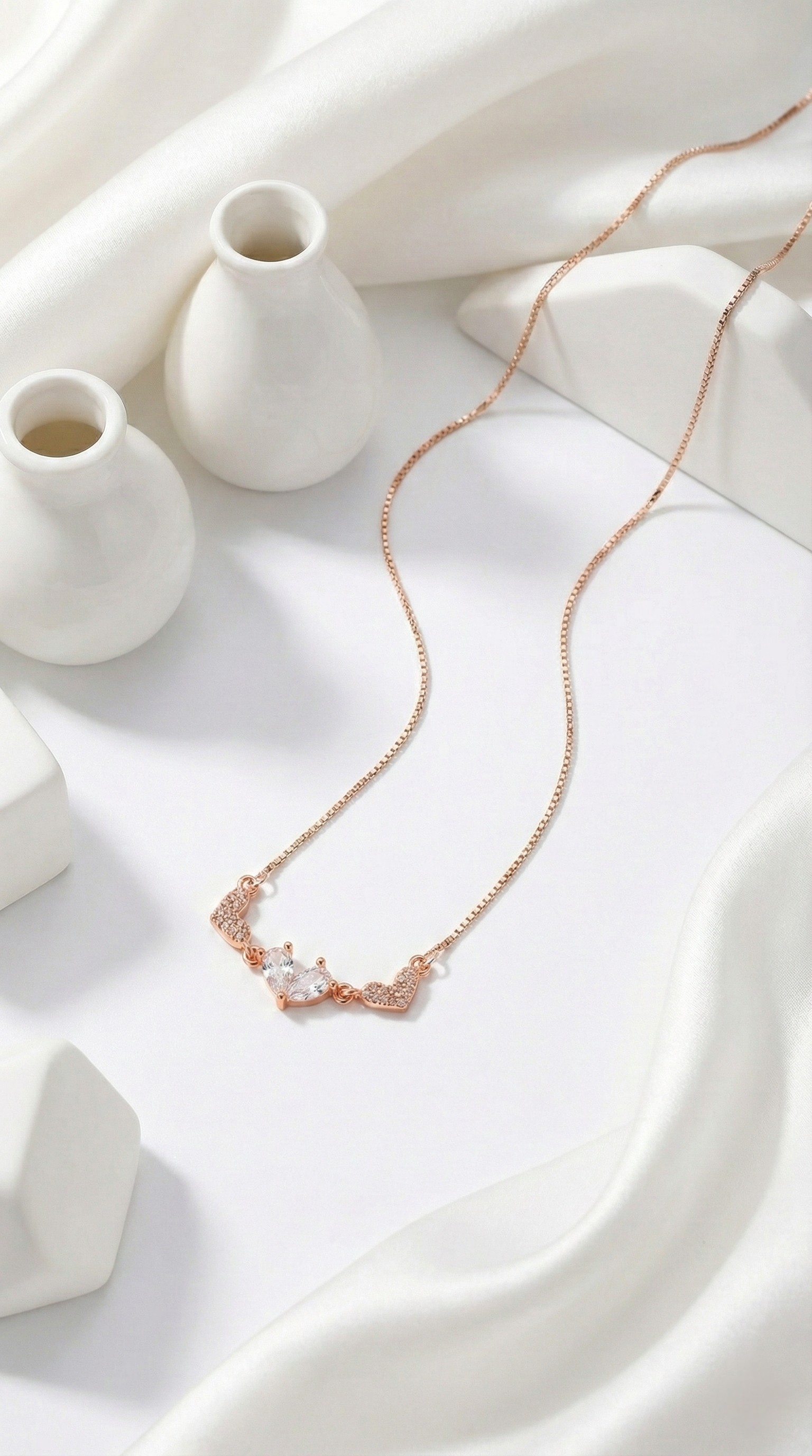 Éclat Triple Heart Pendant | 925 Sterling Silver