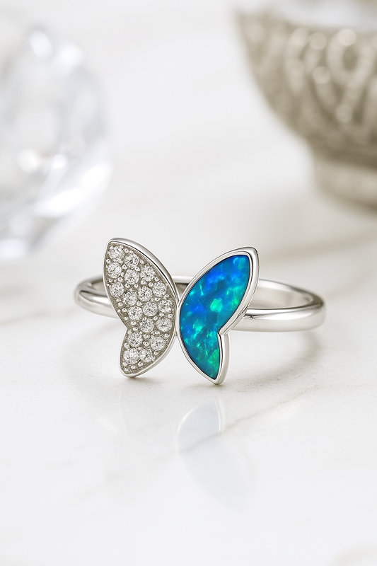 Lumi Butterfly Ring - Sterling Silver