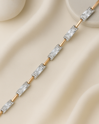 Crystal Cascade Bracelet | 925 Sterling Silver
