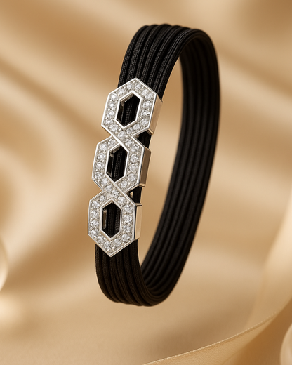 Hexa Elegance Sterling Silver Bracelet