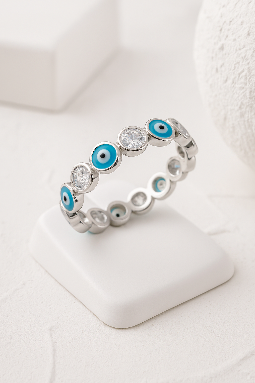 The Classic Blue Evil Eye Ring | 925 Sterling Silver