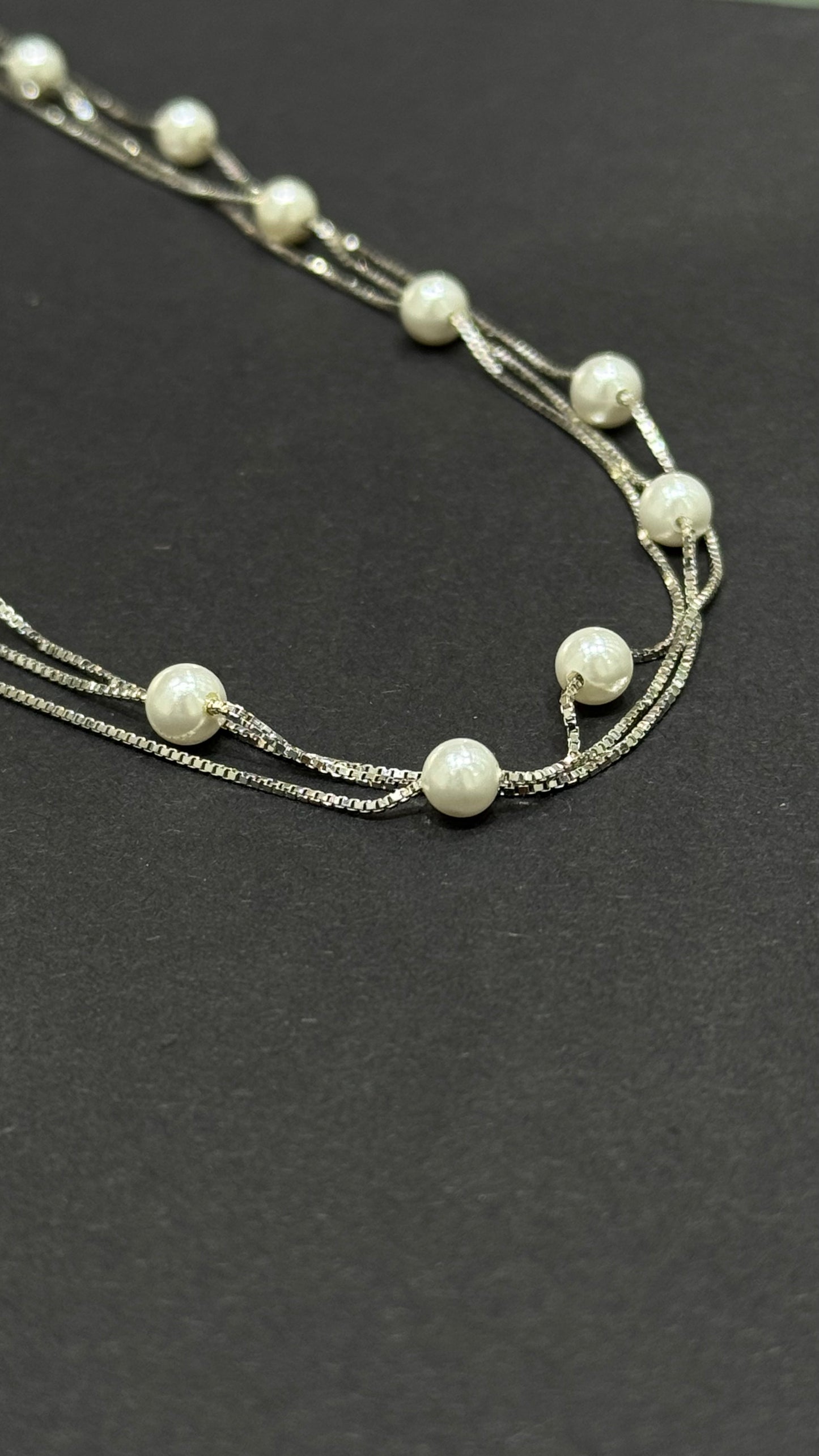 Celeste Three-Strand Pearl Necklace