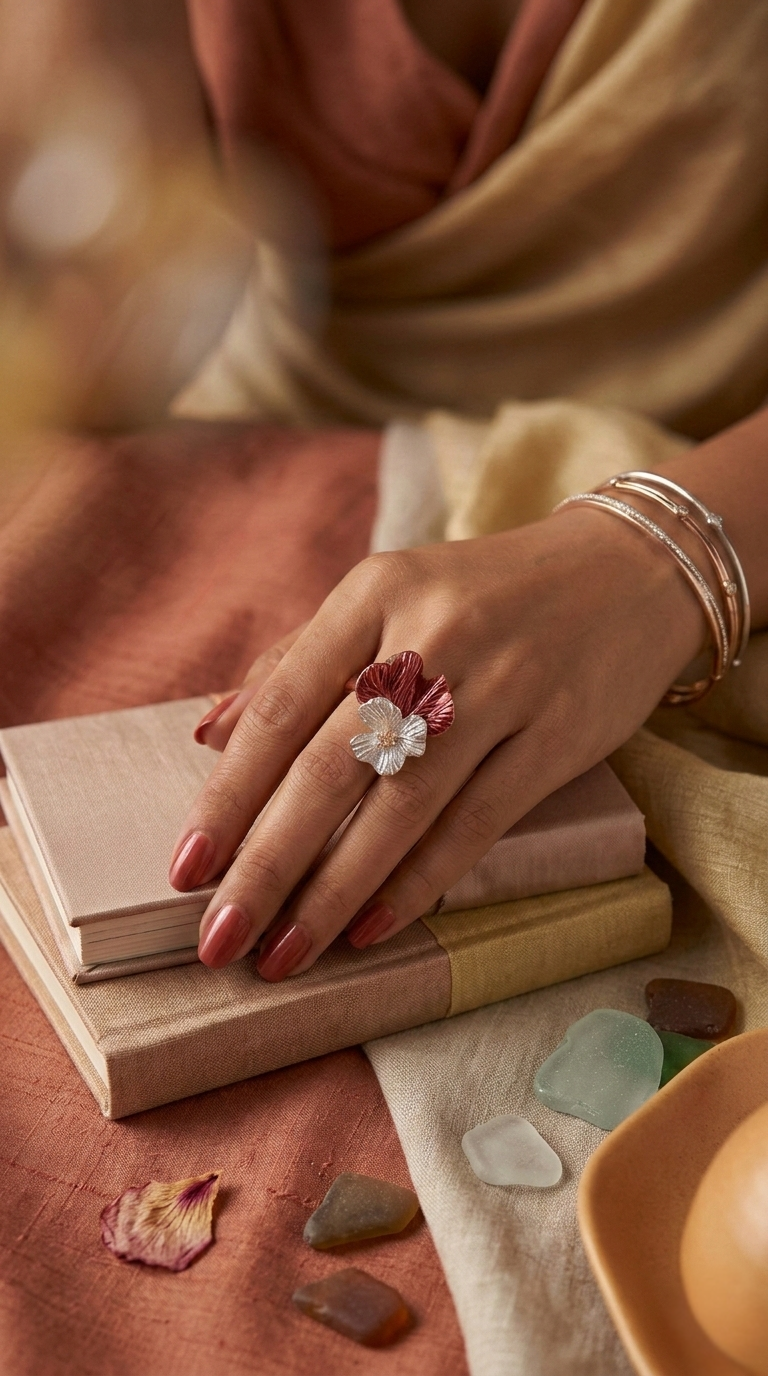 Rouge Orchid Ring | 925 Sterling Silver