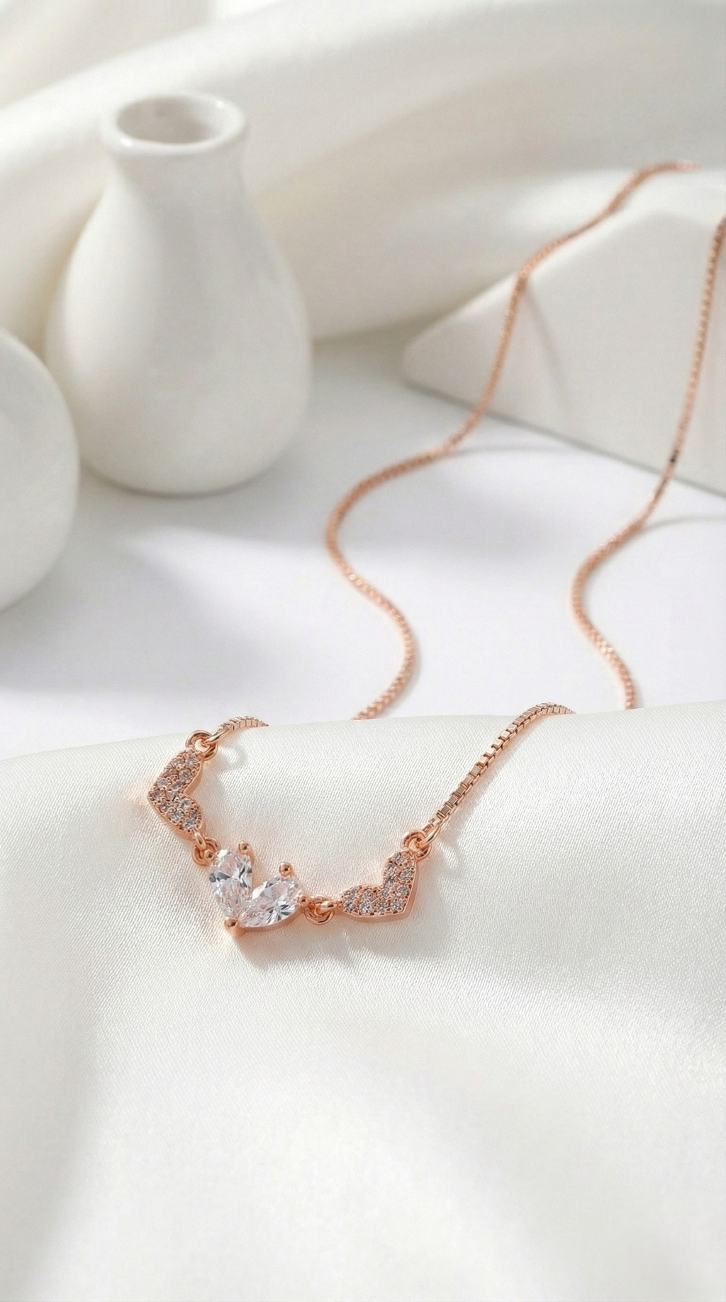 Éclat Triple Heart Pendant | 925 Sterling Silver