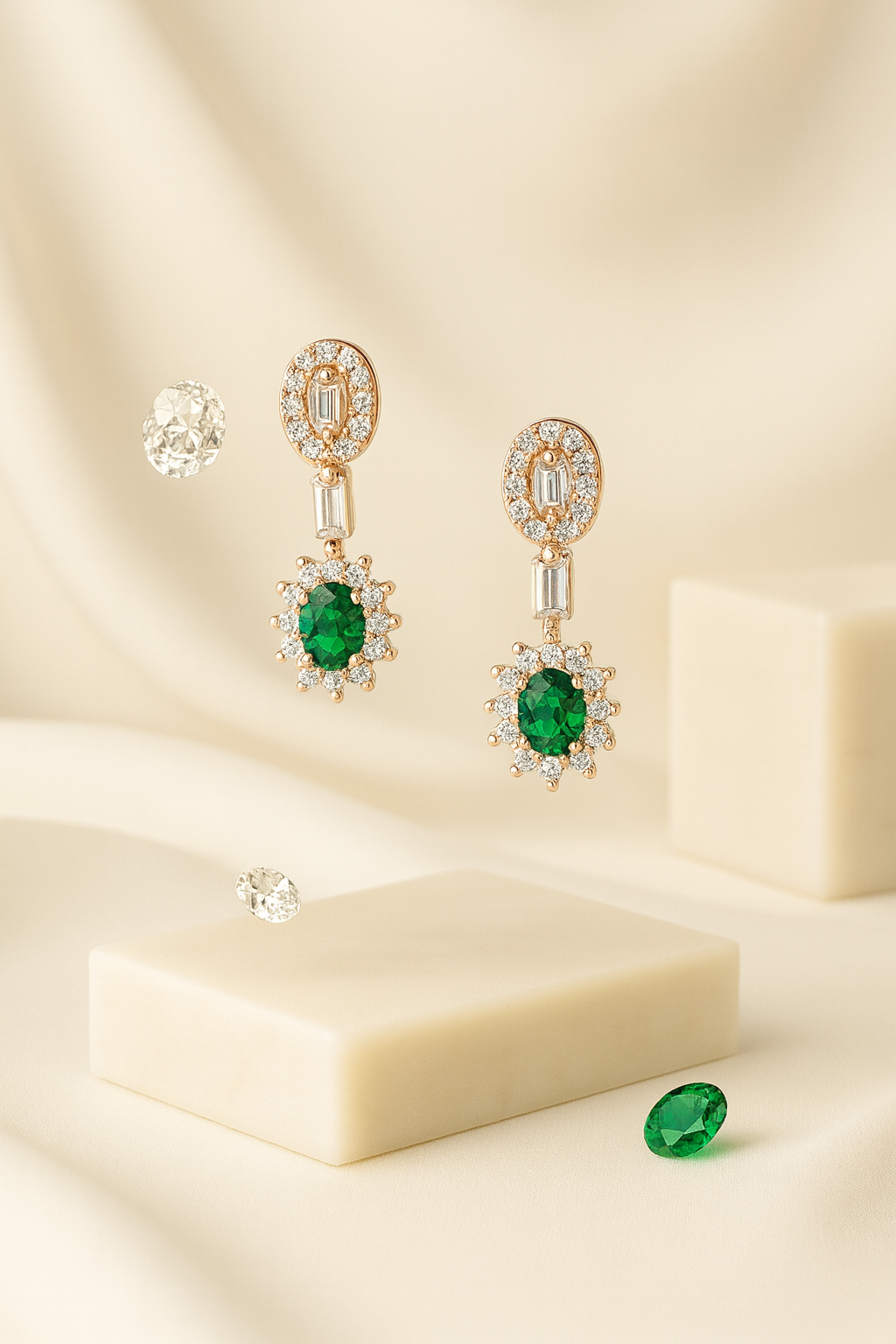 Emerald Aurelia Royale Set | 925 Sterling Silver