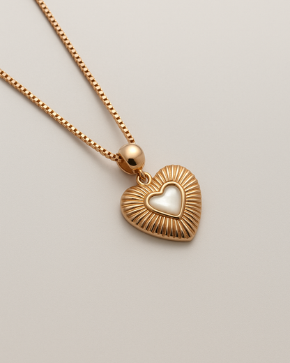 Solara Heart Sterling Silver Necklace