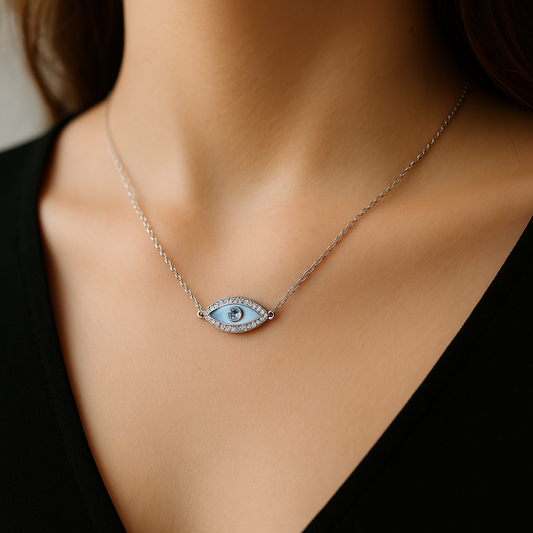 Evil Eye Sterling Silver Necklace