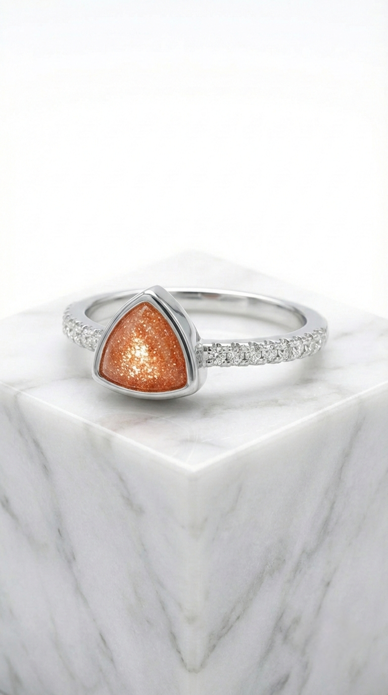 Soléa Trillion Ring | 925 Sterling Silver