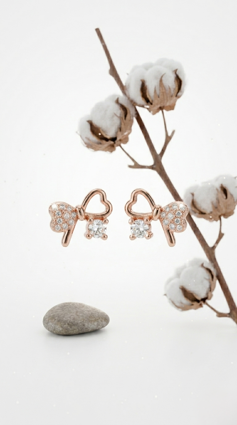 Velia Bow Studs | 925 Sterling Silver