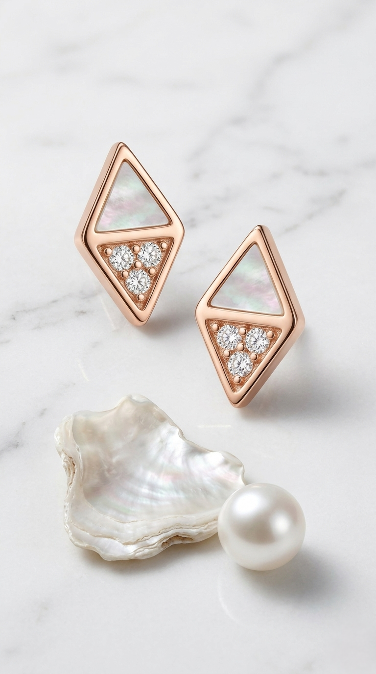 Kaelis Prism Studs | 925 Sterling Silver