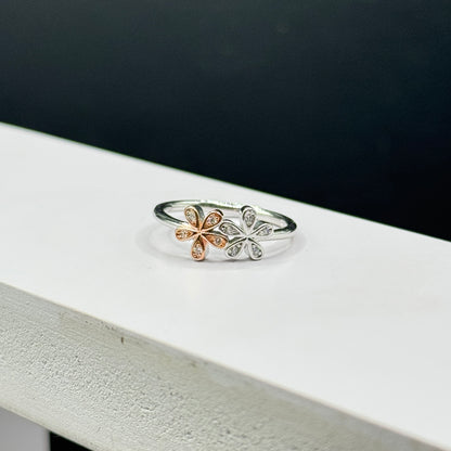 Two Tone Bloom Ring