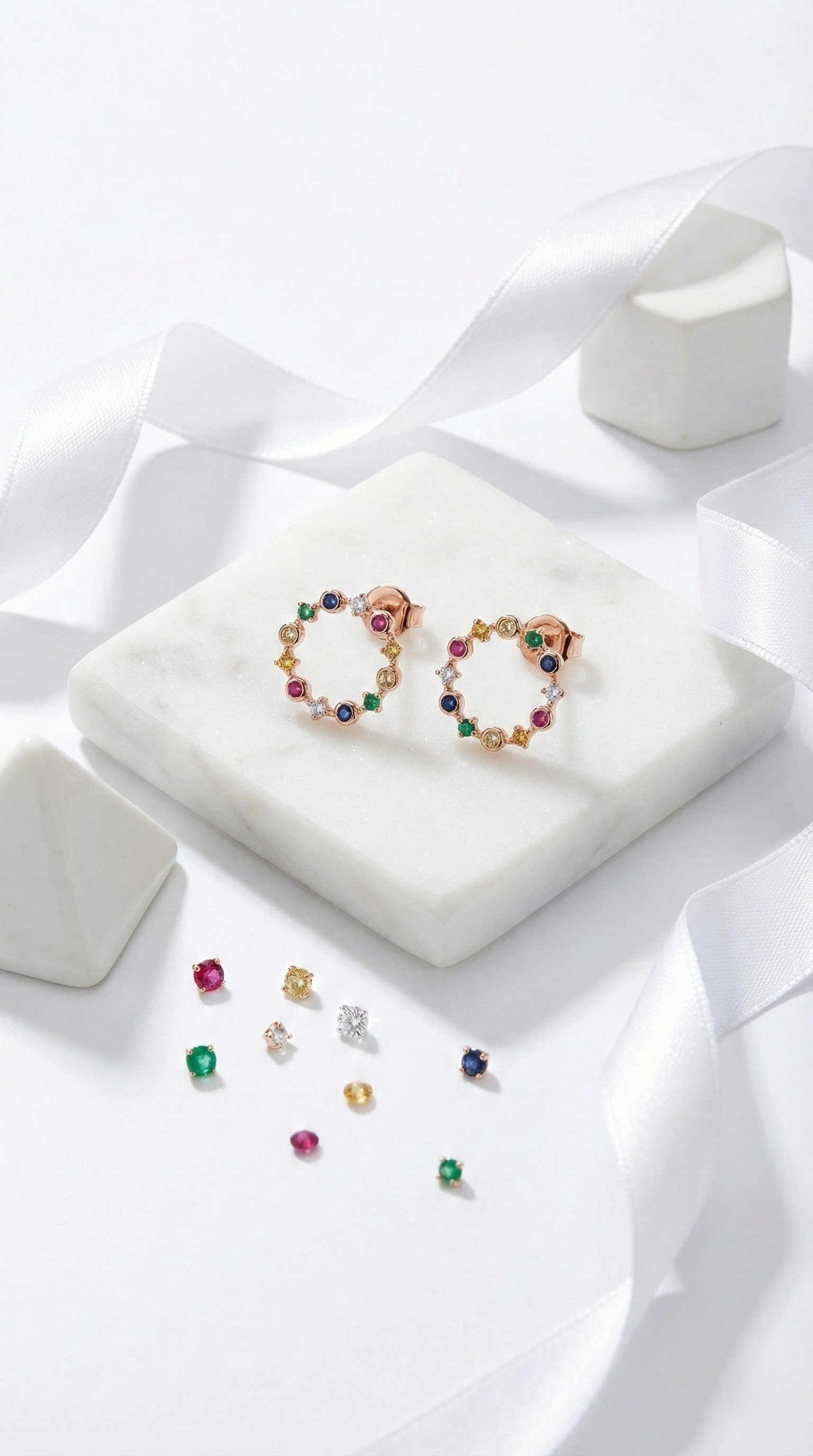 Liora Halo Studs | 925 Sterling Silver