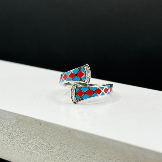 Scarlet Azure Ring